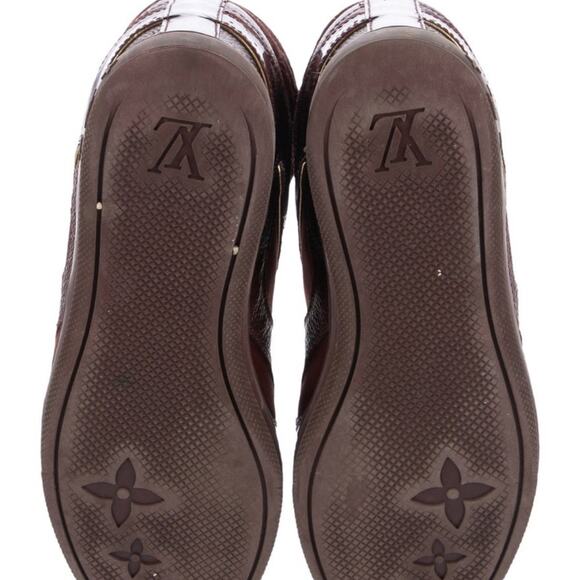 Louis Vuitton Rust Brown Leather Suede Bootie Sneaker w/Box Size IT 36 - Picture 5 of 8